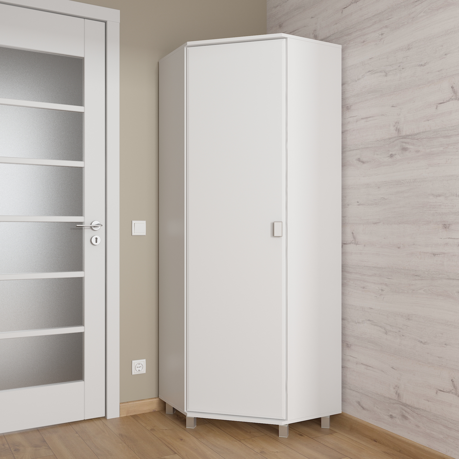 Шафа кутова Ш-1464 білий