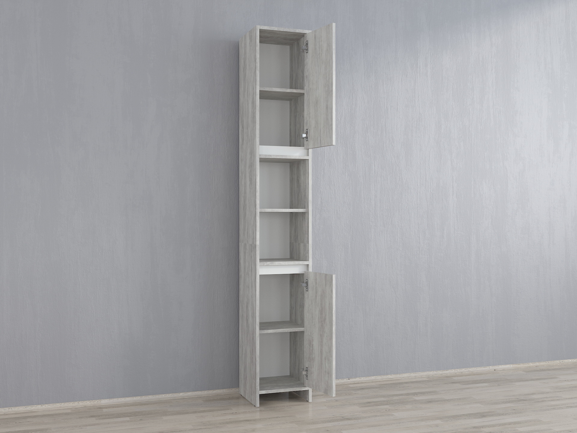 Пенал без ручок А-118 бетон