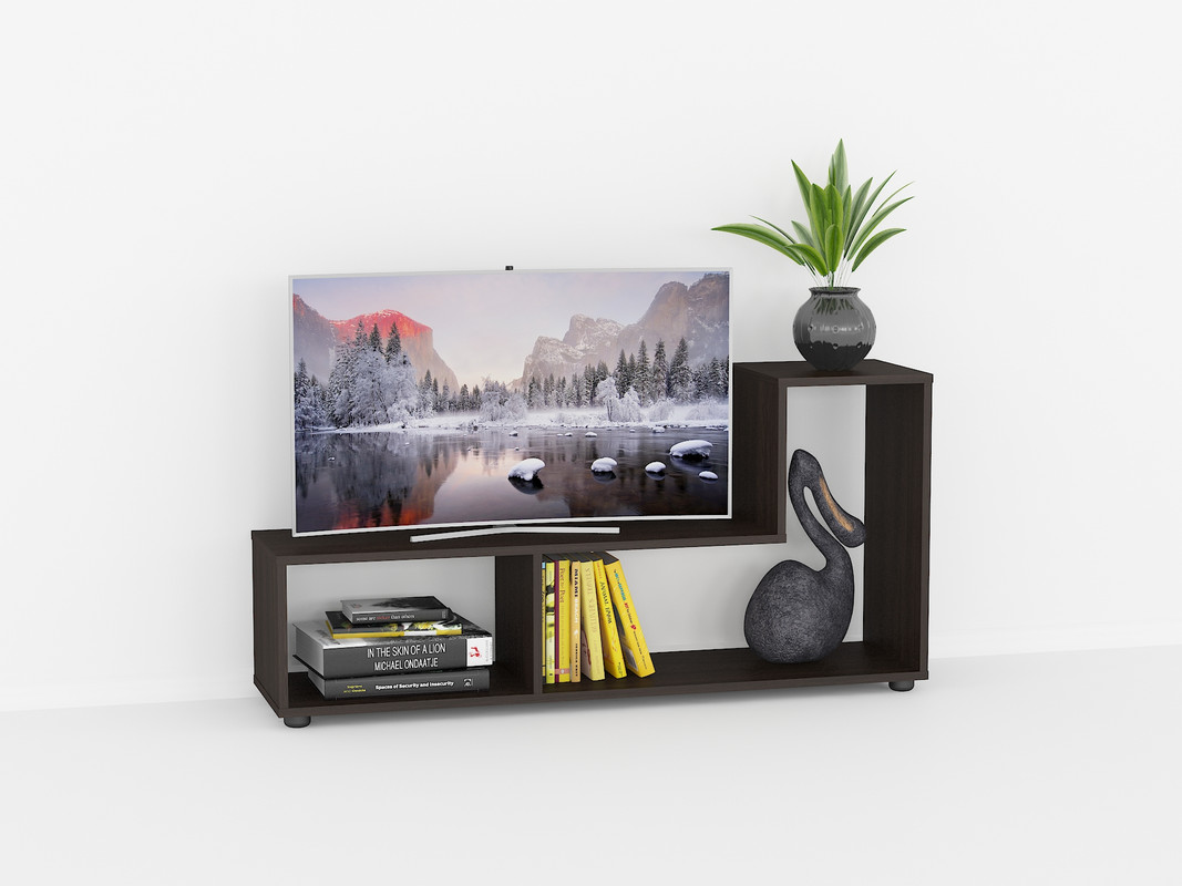 Стелаж А-104 венге темний