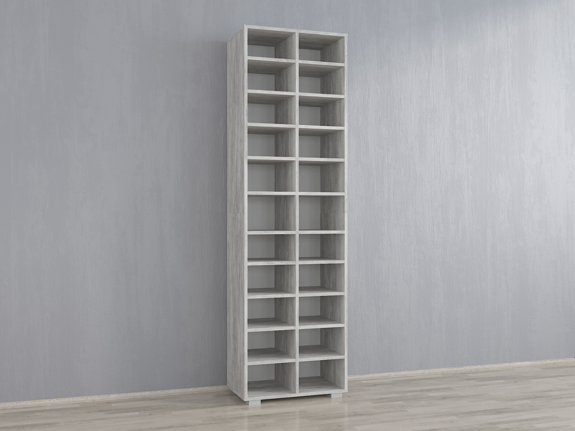 Стелаж для взуття А-119 відкрита бетон