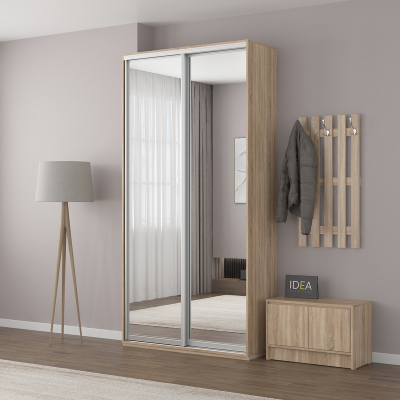 Шафа-купе IDEA серія 1 120 x 45 x 240 см Дуб сонома дзеркало