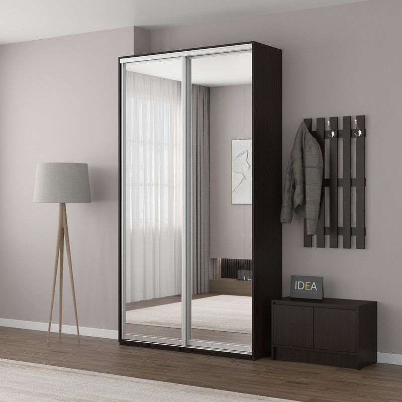 Шафа-купе IDEA серія 1 130 x 45 x 240 см Венге темний дзеркало