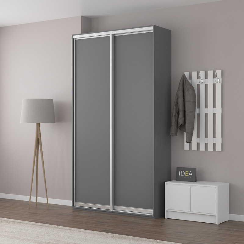 Шафа-купе IDEA серія 1 130 x 60 x 240 см Антрацит