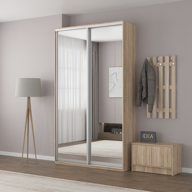 Шафа-купе IDEA серія 1 140 x 60 x 240 см Дуб сонома дзеркало