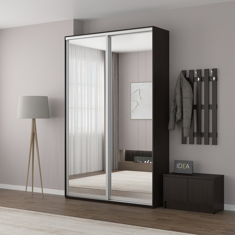 Шафа-купе IDEA серія 1 150 x 60 x 240 см Венге темний дзеркало