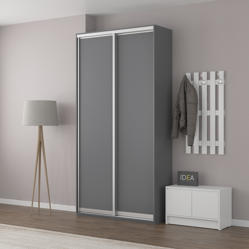 Шафа-купе IDEA серія 9 120 x 60 x 210 см Антрацит