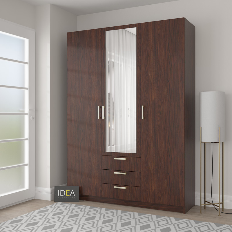 Шафа розпашна із дзеркалом IDEA 150см Дрім-119