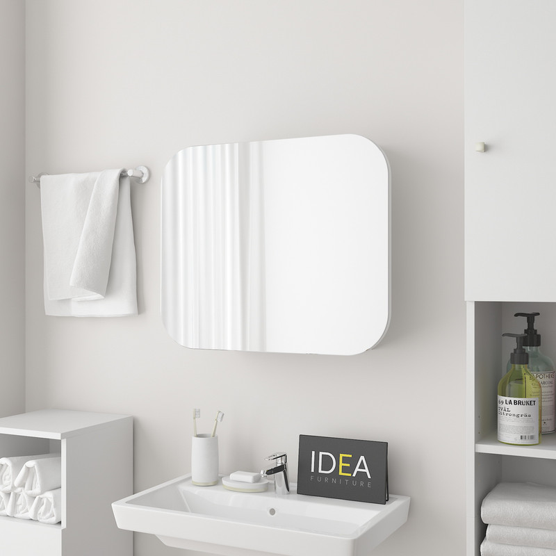 Прямокутне дзеркало з шафкою М-28, 60х50