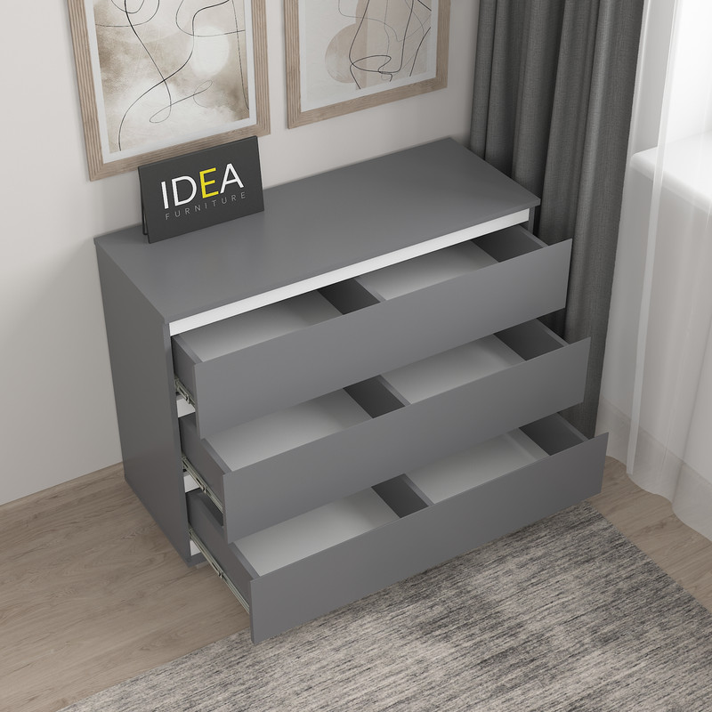 Комод на 3 шухляди без ручок Б-4