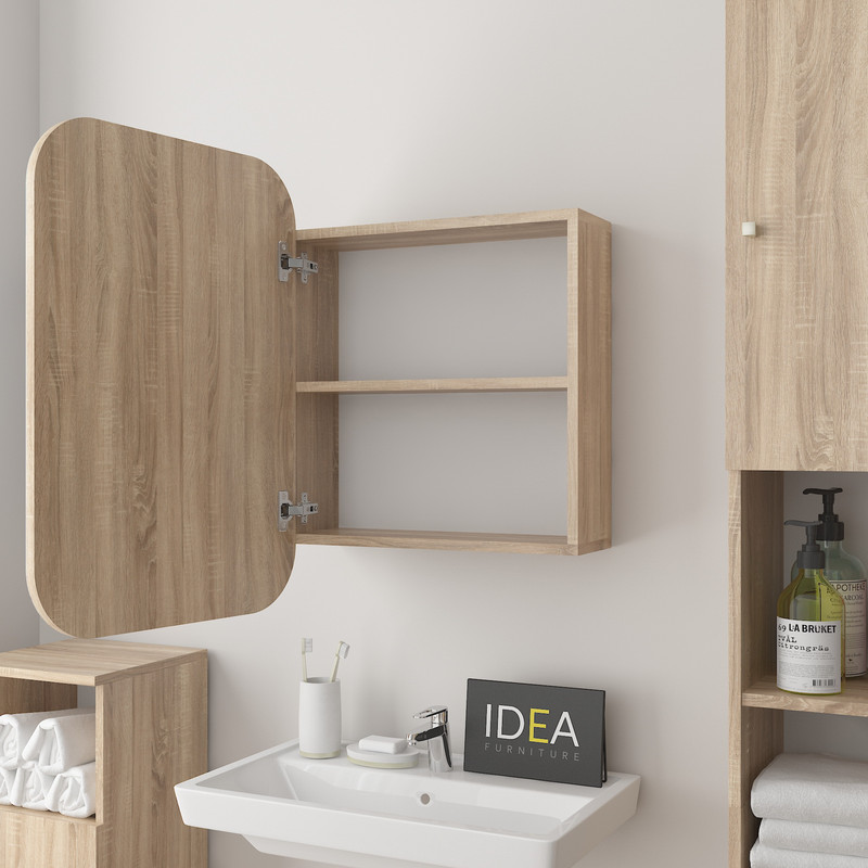 Прямокутне дзеркало з шафкою М-30, 70х50