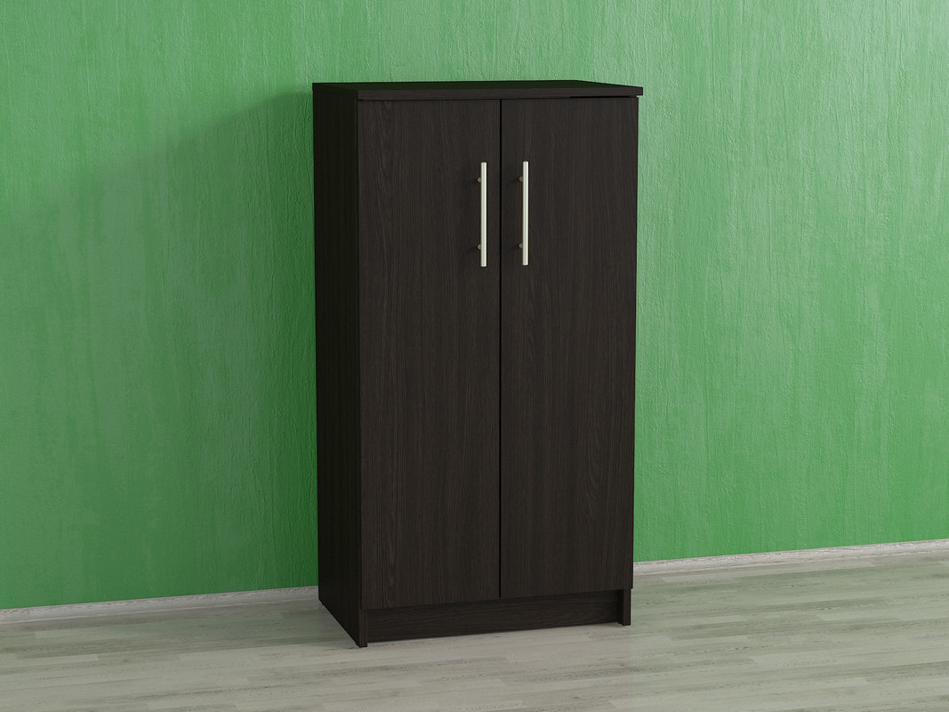 Шафа з полицями для одягу і взуття А-19 венге темний
