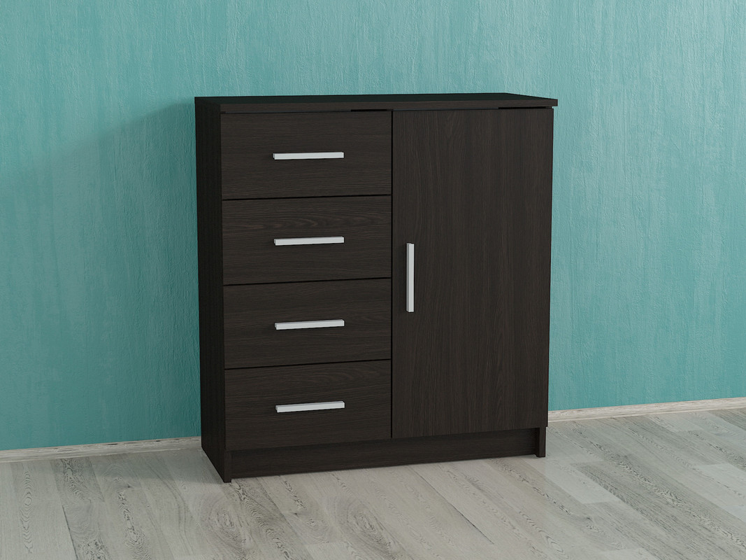 Комод з 4 шухлядами і дверима А-93